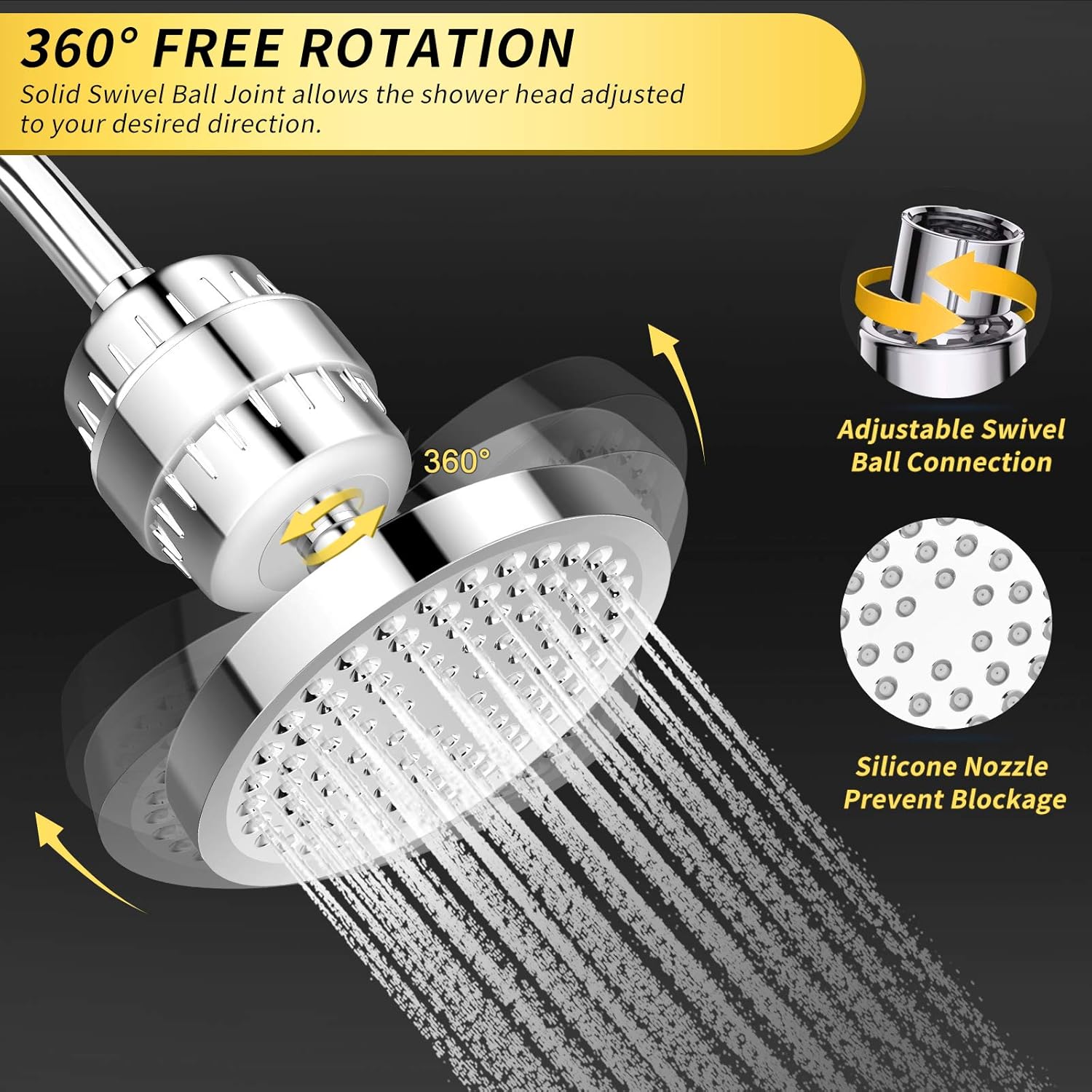 FEELSO DL2 Showerhead with 15-Stage Water Filter